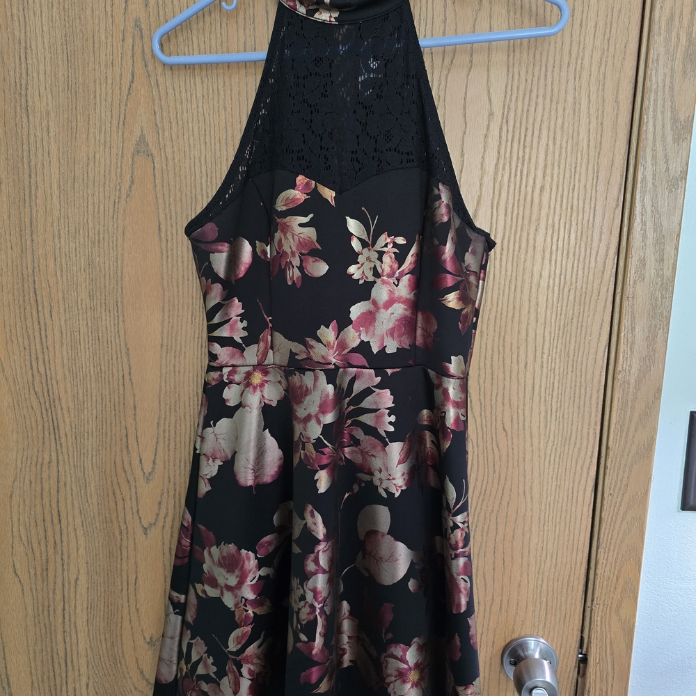 Francesca's Black Lace Dress